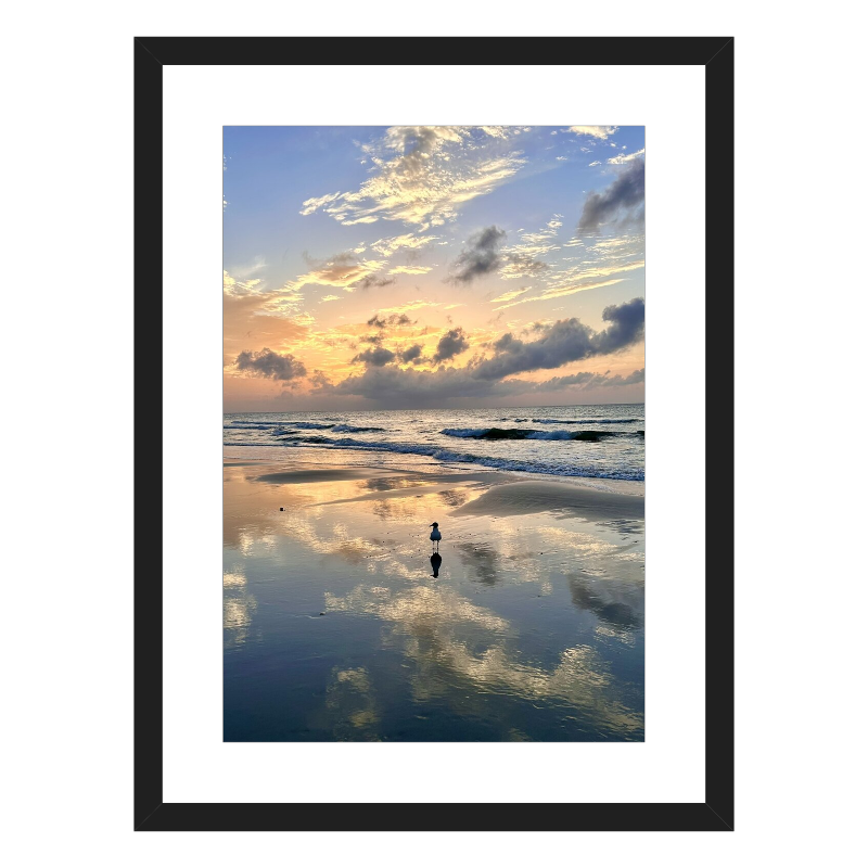 Standing in Stillness — Kure Beach, NC — Acrylic Glass Print
